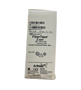 lot 58 image: Arthex AR-7237-7 6-Pack FiberTape 2mm 30 Blue Braided Polyblend Suture - Exp 325 Box Is At Least 75% Full