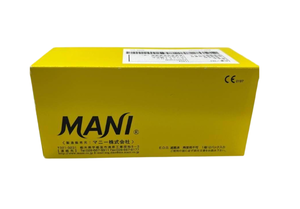 lot 63 image: Mani 1404 10-0 (0.2 Metric) Mani Sutures Black Monofilament Nylon Non-Absorbable Suture - Exp 325 Box Is At Least 75% Full