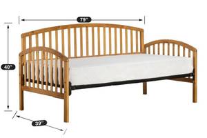 MSRP $700 Beautiful Carolina Stickley Mission Style Slat Wood Twin Size Daybed - Excellent Condition - Mattress Not Included!&nbsp;Enjoy the perfect combination of beauty, practicality, &amp; quality craftsmanship!