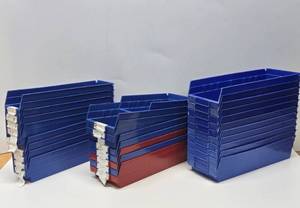 lot 77 image: LARGE Lot of Plastic Organizer Drawers  Trays