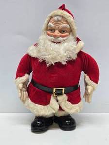 lot 114 image: Vintage 1960s era Highly Detailed Santa Claus Christmas Statue Figure - 16.5