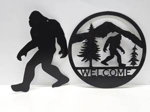 lot 117 image: 2 Steel BIGFOOT Signs