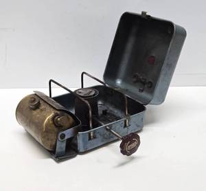 lot 126 image: Quality Old Vintage OPTIMUS Camping Stove wBrass Tank #2