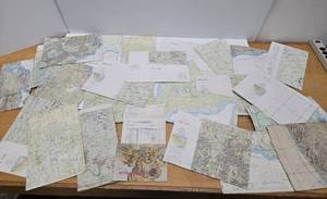 lot 129 image: Estate Collection of Old Vintage US Military Pilot Flight Maps