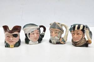 lot 158 image: Group of Vintage Toby Mugs