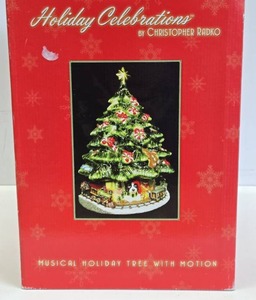 lot 164 image: Mint in Box Christopher Radko Musical & Motion Christmas Tree