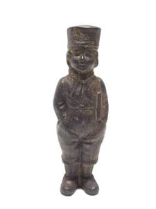 lot 181 image: Original Antique Cast Iron Figural Boy Coin Bank