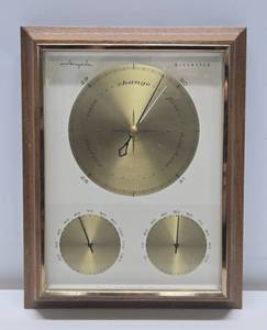 lot 216 image: Large Working Vintage Mid Century Airguide Barometer