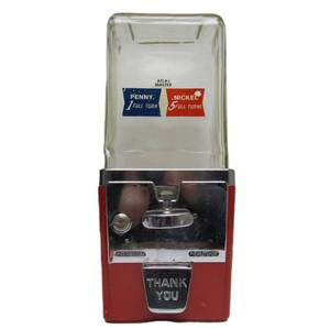 lot 5 image: Very Nice Working 1950s era Atlas Master CandyGumball Vending Machine Combo 1 Cent & 5 Cent