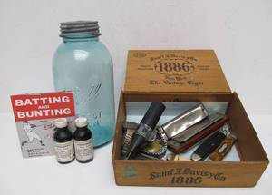 lot 243 image: Estate Lot of Assorted Vintage & Antique Items Old Watches Pocket Knives etc
