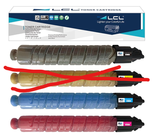 lot 230 image: LOT OF 4 LCL MP C306 MP Toner Cartridge High Yield Replacement for Ricoh 842091 842092 842093 842094 for Ricoh MP C306 C307 C406 C407 Printers for Black, Cyan, or Magenta
