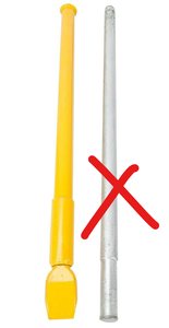 lot 313 image: BLACKHORSE-RACING Heavy Duty Tire Bead Breaker Slide Hammer Impact for Car Truck Trailer Portable Tire Changing Sliding Hammer Yellow (MISSING SILVER SHAFT)