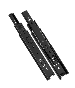 lot 314 image: SHUHANG 10 Pair Full Extension Drawer Slides 8 10 12 14 16 18 20 22 24 Inch 100 lb Load Capacity Side Mount Ball Bearing Rails Cabinet Dresser Glides Wardrobe Kitchen Trash Can Slider Runners Black