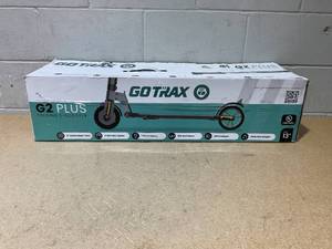 lot 268 image: GOTRAX G2Plus Foldable Electric Scooter for Adult Teens Age of 8 with 6 Tires, 200W 12mph, Black