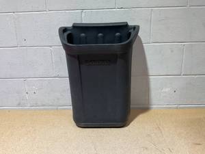 lot 275 image: Carlisle FoodService Products CC11TH03 Trash Bin for Bussing Cart, 7 gal Capacity, 22 Height, 18 Width, 12.25 Length, Polyethylene (PE), Black