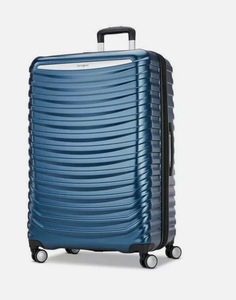 lot 35 image: Samsonite Spin Tech 6 Large Spinner Luggage Hardcase 29 Blue (SLIGHTLY USED)