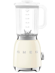 lot 75 image: SMEG BLF03 Retro Style Blender  600W Countertop Blender with 48 oz BPA-Free Jug, 3 Speeds  Pulse, Ice Crush & Smoothie Functions  50s-Inspired Design-Cream