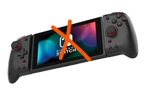 lot 290 image: HORI Nintendo Switch Split Pad Pro Ergonomic Controller for Handheld Mode - Officially Licensed By Nintendo (Black)