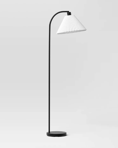 lot 469 image: Room Essentials Downbridge Pleated Floor Lamp Black Room Essentials