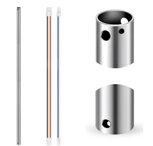 lot 324 image: VIHOSE 48 Inch Ceiling Fan Downrod with Extension Cord 4 ft Silver Downrod for Ceiling Fan 1 Inch Outside Diameter Not Threaded Suitable for a Wide Range of Fans