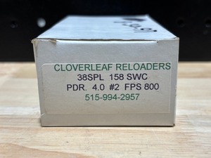 lot 5 image: .38 Special Reloads 50 Rounds