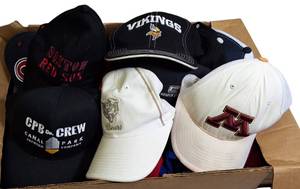 lot 4 image: Wholesalers Lot  Varity of different sports teams & other Logos  baseball hats, visors and more