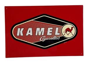 lot 38 image: Collectible 1998 Kamel Sign, promotional sign one of a kind