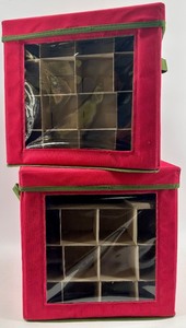 lot 42 image: Ornament Organizer Set of 2
