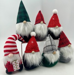 lot 69 image: Assorted Gnome Figurines with Knitted Hats & Faux Fur Beards