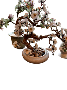 lot 62 image: Grouping of Decorative Faux Floral Arrangements and Vases