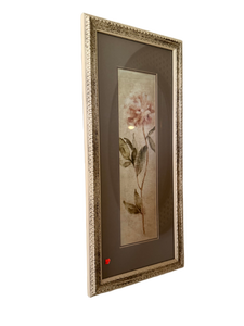 lot 74 image: Ornate Framed Print of a Pink Peony