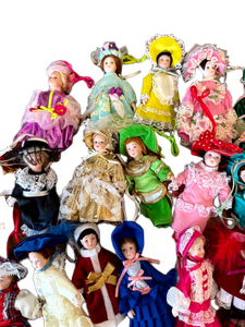 lot 93 image: Large Collection of Porcelain Miniature Dolls (Ornaments)