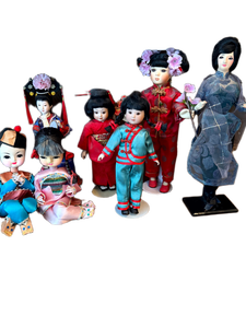 lot 105 image: Large Collection of Seven Asian Cultural Dolls