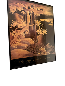 lot 118 image: Framed Art Print of Japanese Waterfall Scene (Metropolitan Museum of Art)