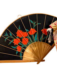 lot 124 image: Grouping of Framed Art, Japanese Doll, and Decorative Fan