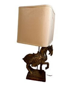 lot 126 image: Large Vintage Horse Figural Table Lamp
