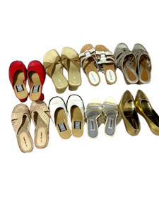 lot 132 image: Bulk Assortment of Nine Pairs of Womens Sandals and Low Heels
