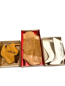 lot 133 image: Grouping of Three Pairs of Womens High-Heeled Boots