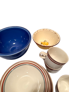 lot 156 image: Large Bulk Assortment of Kitchen Bowls, Plates, and Dining Ware