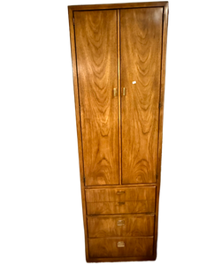 lot 131 image: Large Mid-Century Style Bedroom Wall Unit  Headboard System