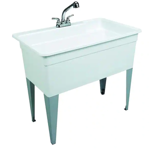 lot 13 image: Utilatub Combo 40 in. x 24 in. 33 in. Polypropylene Floor Mount Utility Tub