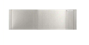 lot 30 image: 52 IN. - 72 IN. ADJUSTABLE STAINLESS STEEL PEGBOARD