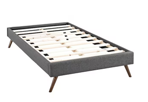 lot 37 image: LORYN GRAY TWIN BED FRAME