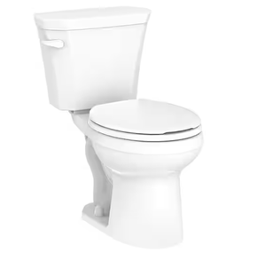 lot 61 image: Viper Two-Piece 1.28 GPF Gravity Fed Round Front Toilet in White