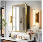 Lirago 16 in. x 24 in. Rectangular Medicine Cabinet Mirror