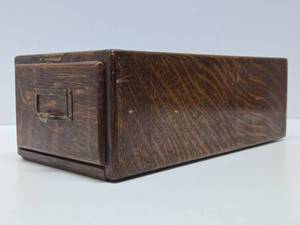 lot 127 image: Excellent Antique Macey-Wernicke Tiger Oak Single Drawer File Cabinet