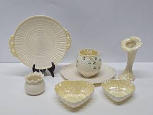lot 117 image: Very Nice Estate Lot of Vintage  Antique BELLEEK Porcelain