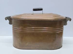 lot 109 image: Antique Copper Boiler wLid