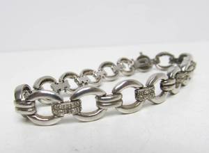 lot 45 image: Nice Sterling Silver Link Bracelet