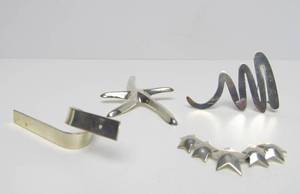 lot 73 image: Group of Unworn Larger Size Sterling Silver BroochesJewelry #1